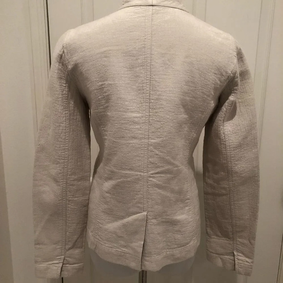 Eileen Fisher Mandarin Collar Button Down Blazer - Picture 6 of 8